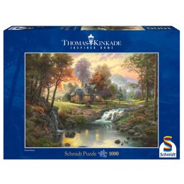 PQ Puzzle 1000 el. THOMAS KINKADE Górskie zacisze Schmidt - puzzle