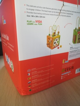 OUTLET VIGA Drewniana Kostka Edukacyjna 5w1