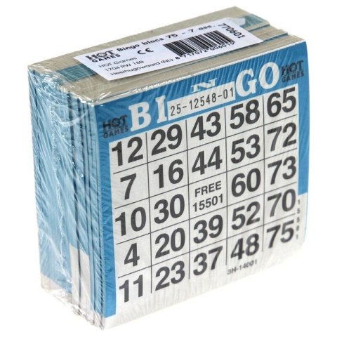 Bingo (akcesoria) - zestaw 20 bloczków (500 kart) Hot Games