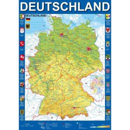 PQ Puzzle 1000 el. Mapa Niemiec Schmidt - puzzle