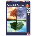 PQ Puzzle 500 el. Jedno drzewo - cztery pory roku Schmidt - puzzle