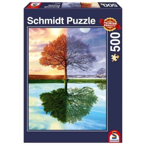 PQ Puzzle 500 el. Jedno drzewo - cztery pory roku Schmidt - puzzle