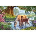 Puzzle 150 el. Konie przy strumieniu Schmidt - puzzle