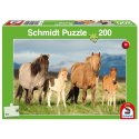 Puzzle 200 el. Konie - rodzinne zdjęcie Schmidt - puzzle