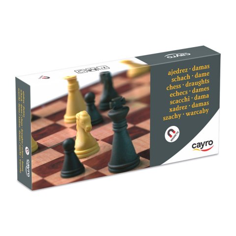 Szachy / Warcaby 16 cm (wersja magnetyczna) (450) Cayro