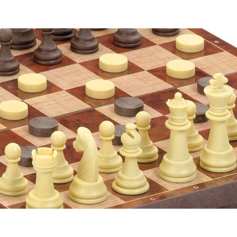 Szachy / Warcaby 24 cm (wersja magnetyczna) (453) Cayro