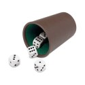 Zestaw do gry Casino: plastikowy kubek + kości oczkowe (073/1) Cayro
