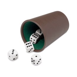 Zestaw do gry Casino: plastikowy kubek + kości oczkowe (073/1) Cayro