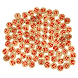 Drewniane numerowane znaczniki (duże) (F-90 XXL) Cayro