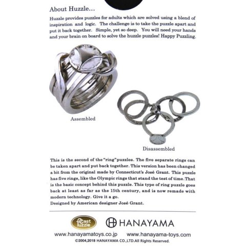 Łamigłówka Huzzle Cast Ring II - poziom 5/6 Huzzle Cast