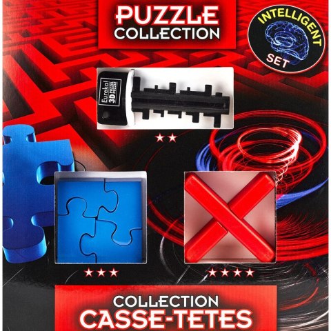 Łamigłówki INTELLIGENT (Key Maze, Square Jigsaw, Cross Puzzle) Eureka 3D