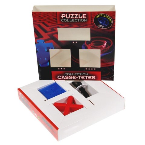 Łamigłówki INTELLIGENT (Key Maze, Square Jigsaw, Cross Puzzle) Eureka 3D