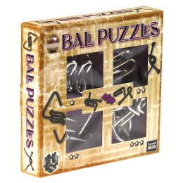 Łamigłówki metalowe 4 szt. BALL PUZZLES ZESTAW FIOLETOWY Eureka 3D