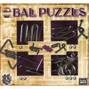 Łamigłówki metalowe 4 szt. BALL PUZZLES ZESTAW FIOLETOWY Eureka 3D
