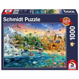 PQ Puzzle 1000 el. Królestwo zwierząt Schmidt - puzzle