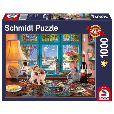 PQ Puzzle 1000 el. Stół do układania puzzli Schmidt - puzzle