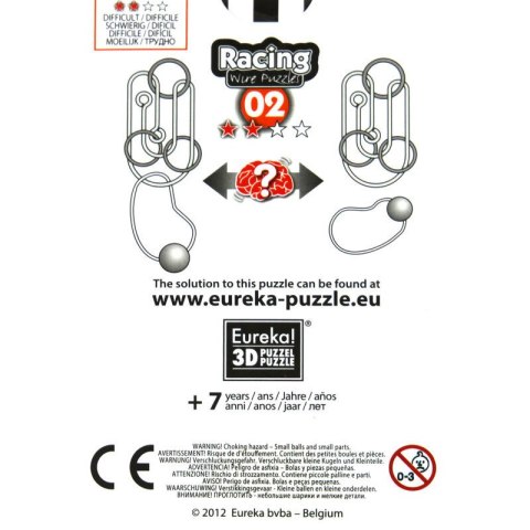 Łamigłówka druciana RACING nr 02 - poziom 2/4 Eureka 3D