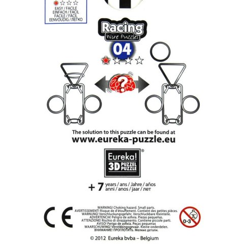 Łamigłówka druciana RACING nr 04 - poziom 1/4 Eureka 3D