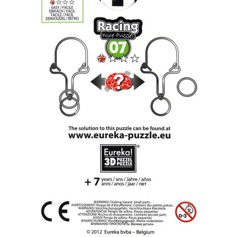 Łamigłówka druciana RACING nr 07 - poziom 1/4 Eureka 3D