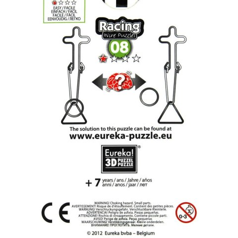 Łamigłówka druciana RACING nr 08 - poziom 1/4 Eureka 3D
