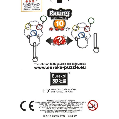 Łamigłówka druciana RACING nr 10 - poziom 3/4 Eureka 3D
