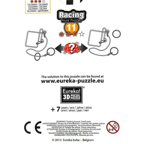 Łamigłówka druciana RACING nr 11 - poziom 3/4 Eureka 3D
