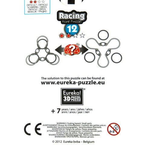 Łamigłówka druciana RACING nr 12 - poziom 2/4 Eureka 3D