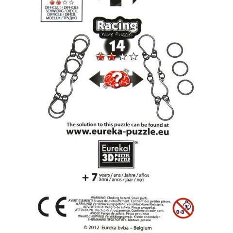 Łamigłówka druciana RACING nr 14 - poziom 2/4 Eureka 3D
