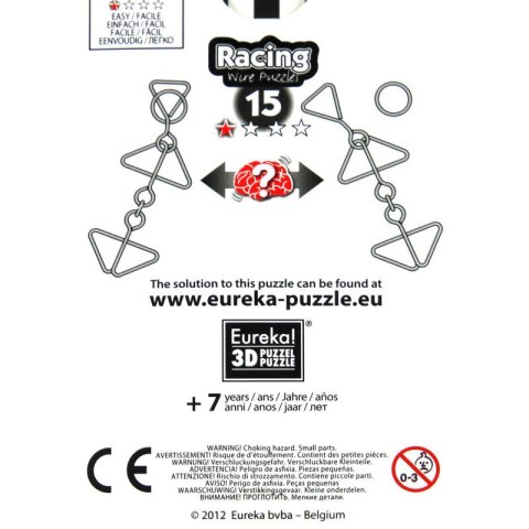 Łamigłówka druciana RACING nr 15 - poziom 1/4 Eureka 3D