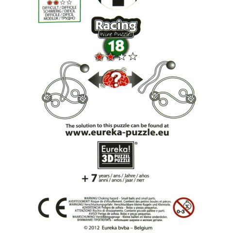 Łamigłówka druciana RACING nr 18 - poziom 2/4 Eureka 3D
