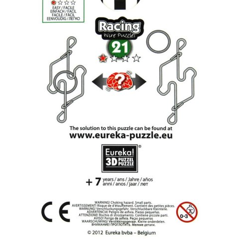 Łamigłówka druciana RACING nr 21 - poziom 1/4 Eureka 3D