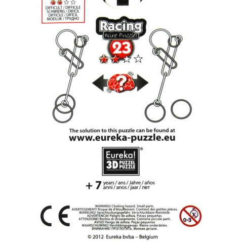 Łamigłówka druciana RACING nr 23 - poziom 2/4 Eureka 3D