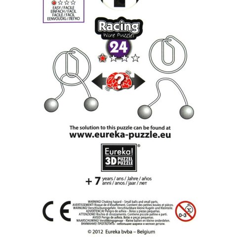 Łamigłówka druciana RACING nr 24 - poziom 1/4 Eureka 3D