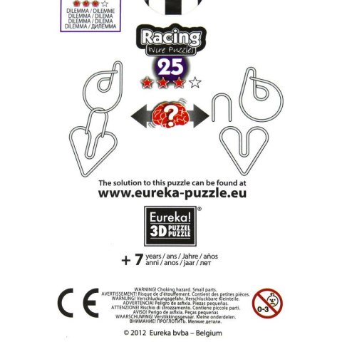 Łamigłówka druciana RACING nr 25 - poziom 3/4 Eureka 3D