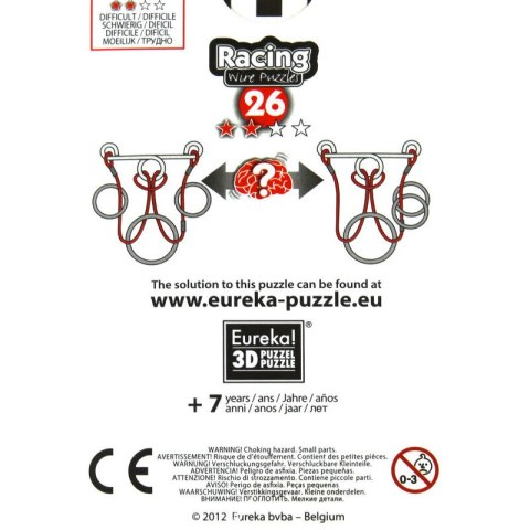 Łamigłówka druciana RACING nr 26 - poziom 2/4 Eureka 3D