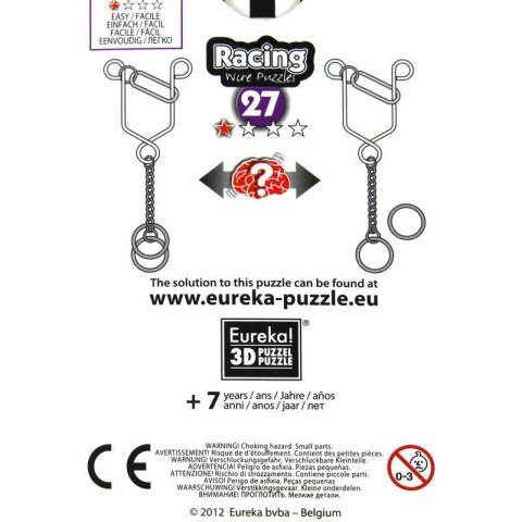 Łamigłówka druciana RACING nr 27 - poziom 1/4 Eureka 3D