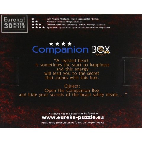 Łamigłówka ESCAPE BOX - Companion Secret - poziom 4/4 Eureka 3D