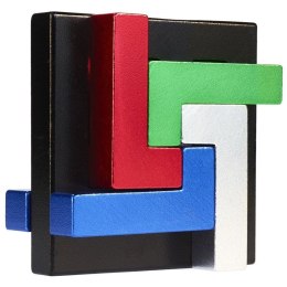 Łamigłówka metalowa w puszce - Quad L (kolorowa) - poziom 3/4 Eureka 3D