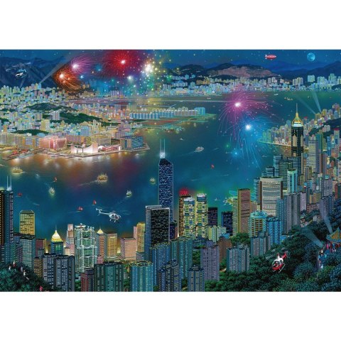 PQ Puzzle 1000 el. ALEXANDER CHEN Fajerwerki nad Hongkongiem / Chiny Schmidt - puzzle