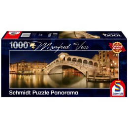 PQ Puzzle 1000 el. MANVRED VOSS Most Rialto / Wenecja / Włochy (panorama) Schmidt - puzzle