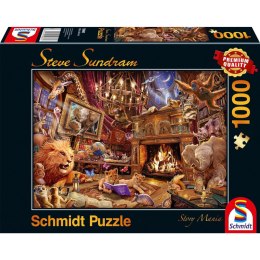 PQ Puzzle 1000 el. STEVE SUNDRAM Zwierzaki czytają książki (Story Mania) Schmidt - puzzle