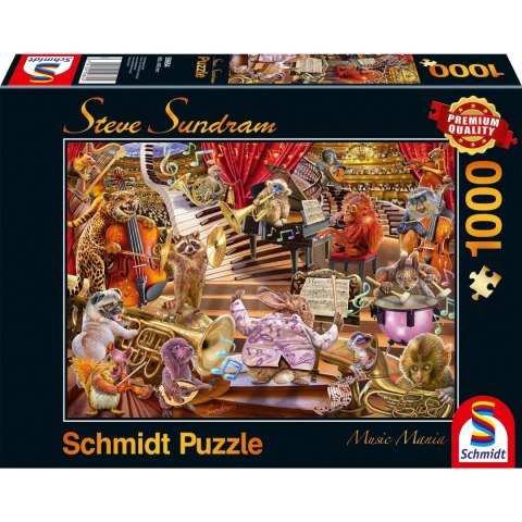 PQ Puzzle 1000 el. STEVE SUNDRAM Zwierzaki grają koncert (Music Mania) Schmidt - puzzle