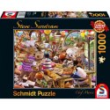 PQ Puzzle 1000 el. STEVE SUNDRAM Zwierzaki w kuchni (Chef Mania) Schmidt - puzzle