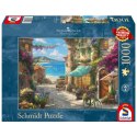 PQ Puzzle 1000 el. THOMAS KINKADE Kawiarenka na Włoskiej Riwierze Schmidt - puzzle