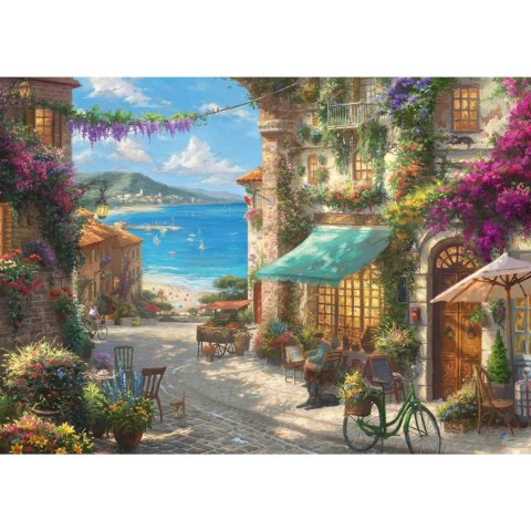 PQ Puzzle 1000 el. THOMAS KINKADE Kawiarenka na Włoskiej Riwierze Schmidt - puzzle