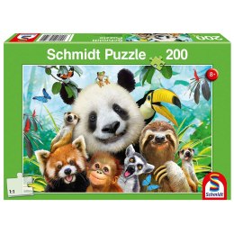 Puzzle 200 el. Wesołe zwierzaki Schmidt - puzzle