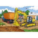 Puzzle 40 el. SIKU Koparka + zabawka Schmidt - puzzle