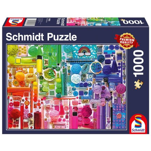 PQ Puzzle 1000 el. Wszystkie kolory tęczy Schmidt - puzzle