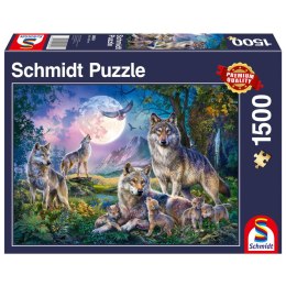 PQ Puzzle 1500 el. Rodzina wilków Schmidt - puzzle