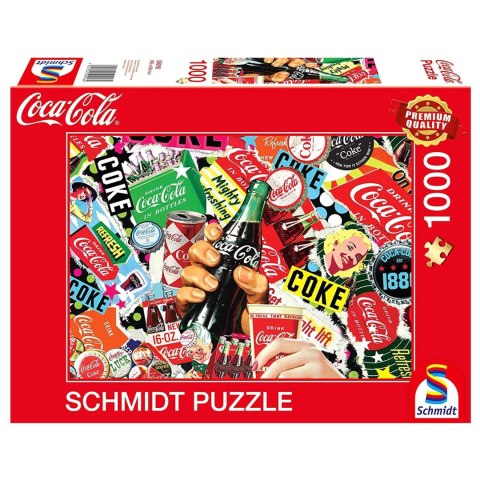 PQ Puzzle 1000 el. COCA-COLA Reklama Schmidt - puzzle